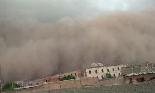 فيديو للعاصفة الرملية التي اجتاحت حاسي بحبح الجلفة  22/08/2015
