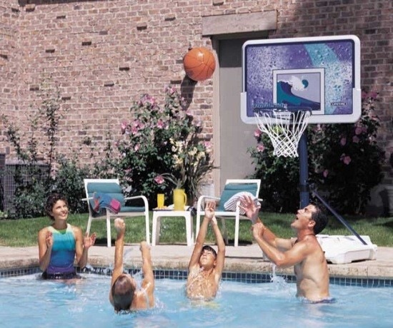 Epic Poolside Basketball Trick Shot