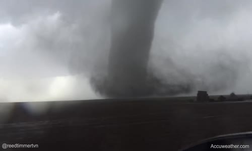  strong stovepipe tornado south of Dodge City, KS