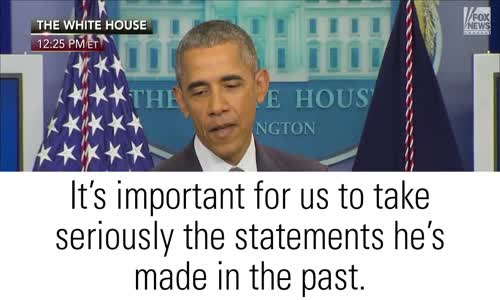 Obama made his first remarks on the news that Donald J. Trump has become the presumptive nominee