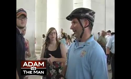 WOW! This guy was body slammed and choked by the police for dancing at the Jefferson Memorial