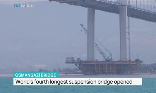 Worlds fourth longest suspension bridge opened in Turkey,