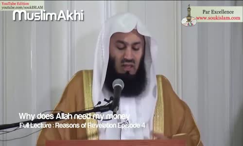 Why Does Allah Need my Money   -  Mufti Menk