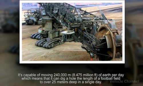 The Largest Land Vehicle Ever - Bagger 293 Bucket Wheel Excavator 