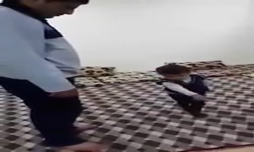 watch as Child Forces Dad to Pray