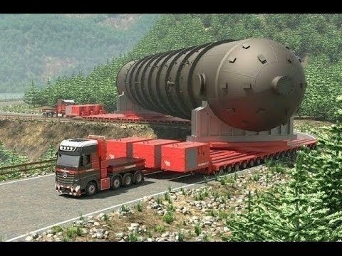 Huge transporter wide load oversize load biggest transport in the world 