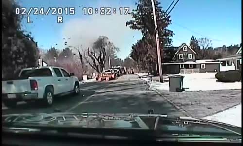 Police Dash Cam Captures New Jersey House Exploding 