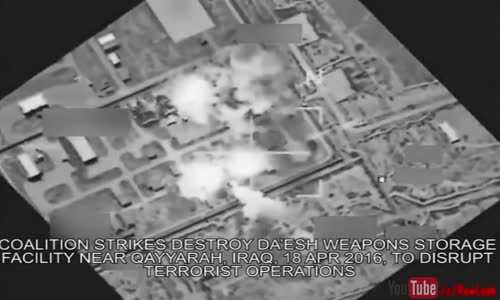 ISIS weapons store pulverised by B-52 