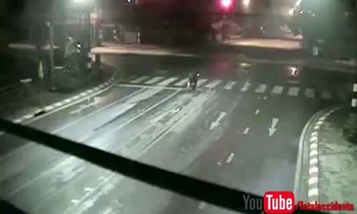 Biker escapes death within inches 