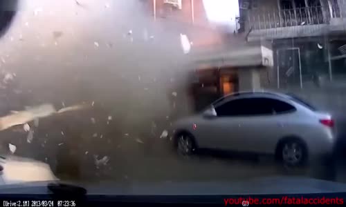 Intense Gas Explosion Caught on Camera in South Korea 