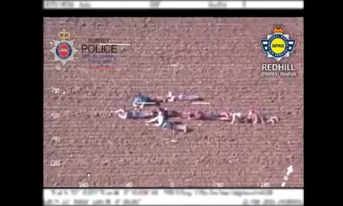 Kids made a human arrow to help police 