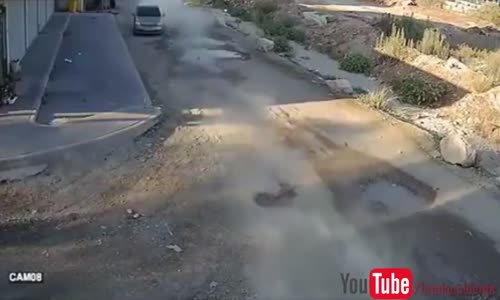 ATV crashes hard into parked van 