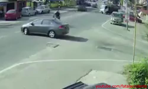 Biker Flips over Car Roof - Landing is a Casual 6_10 