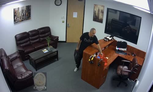 Office Creeper Burglar Caught on Video 