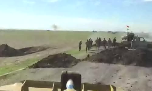 ISIS SVBIED is blown up before reaching its target 