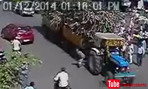 Man Survives After Being Run Over by Loaded Tractor 