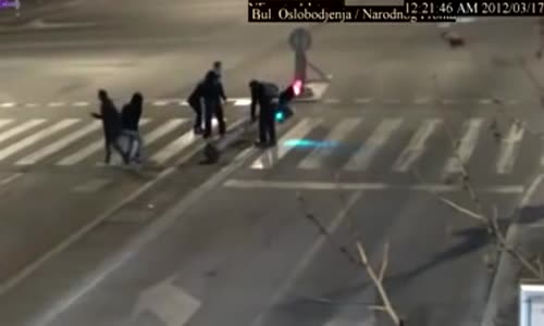 A very strong pedestrian in Serbia 