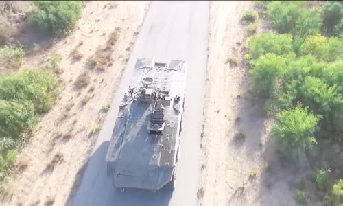 Israeli 'Eitan' Wheeled Armoured Vehicle with Trophy APS Testing  