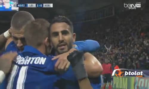 هدف رياض محرز في مرمي كوبنهاجن (1-0) تعليق حفيظ دراجي