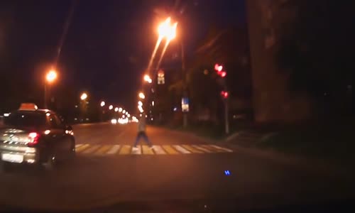 Jaywalker brutally hit by car 