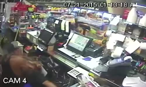 Robber Shot With His Own Gun During Struggle With Clerk 