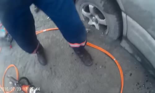 Rescue service at work in Russia 