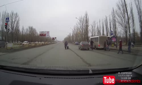 Red light runner vs backpedaling pedestrian 