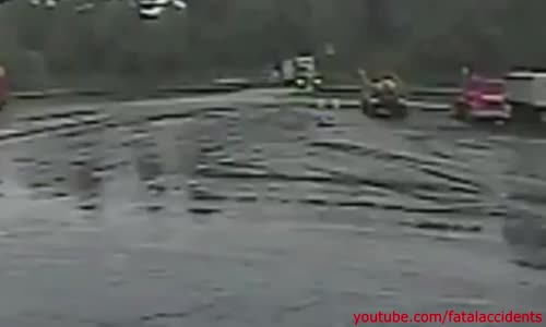 Train Crashes into Truck - Fireball 