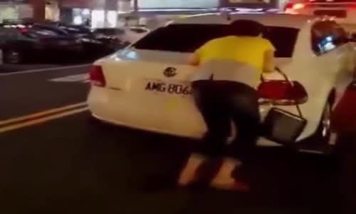 Woman dragged by her own car 