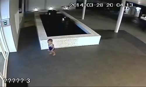 ‫فيديو يحبس الأنفاس طفل يسقط في بركة ماء .. شاهد ماحدث‬‎ 