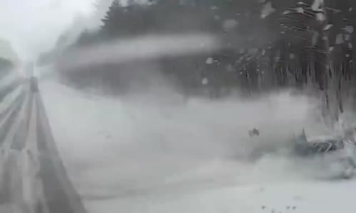 Semi Truck Deadly Crash in Snow 