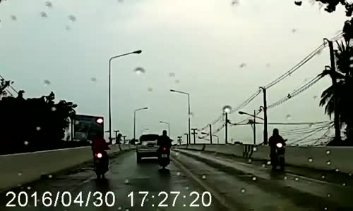 Scooter head-on into oncoming pickup 