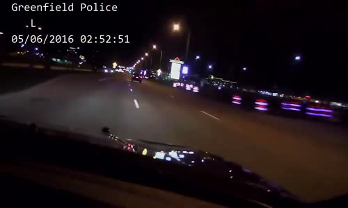 Stolen car Police chase with high speed PIT 