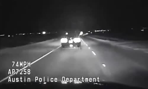 Austin Police fire a GPS unit at fleeing car 