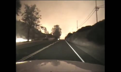 Intense Drive Through California 'Valley Fire' 