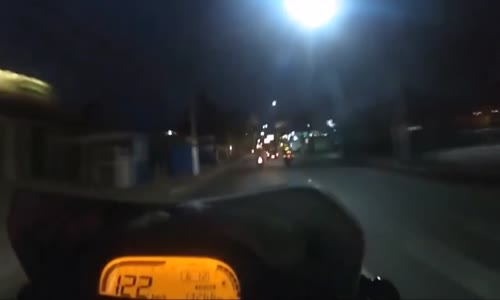 Brazilian Police Motorcycle Chase 
