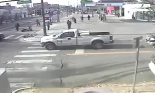 Car Hitting Officers On Bikes 