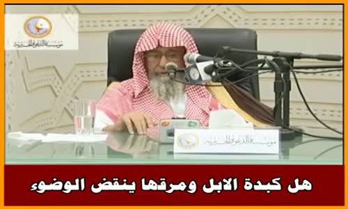 ‫هل كبدة الابل ومرقها ينقض الوضوء - الشيخ صالح الفوزان ‬‎ 