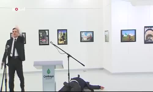 RAW VIDEO Russian Ambassador Shot And Killed