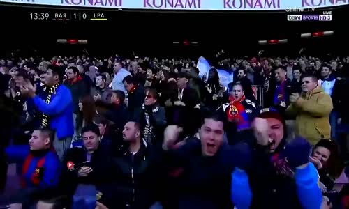 اهداف مباراة برشلونة ولاس بالماس 5-0 شاشة كاملة ( الدوري الاسباني ) HD