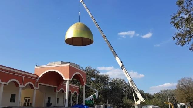 Tampa masjid  installing dome video ISTBA