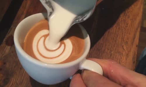 Amazing coffee art at Costa