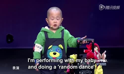 Adorable 3 year old is very happy to dance!