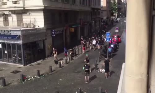 England vs Russia 11/06/2016 Hooligans Fighting