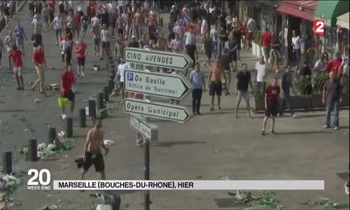 Euro Foot 2016 Marseille _ Guerre des Hooligans Russie vs Angleterre