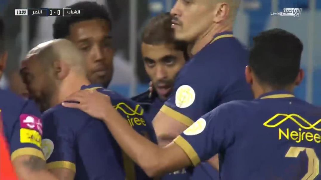 ملخص أهداف مباراة الشباب 2 - 4 النصر  الجولة 18