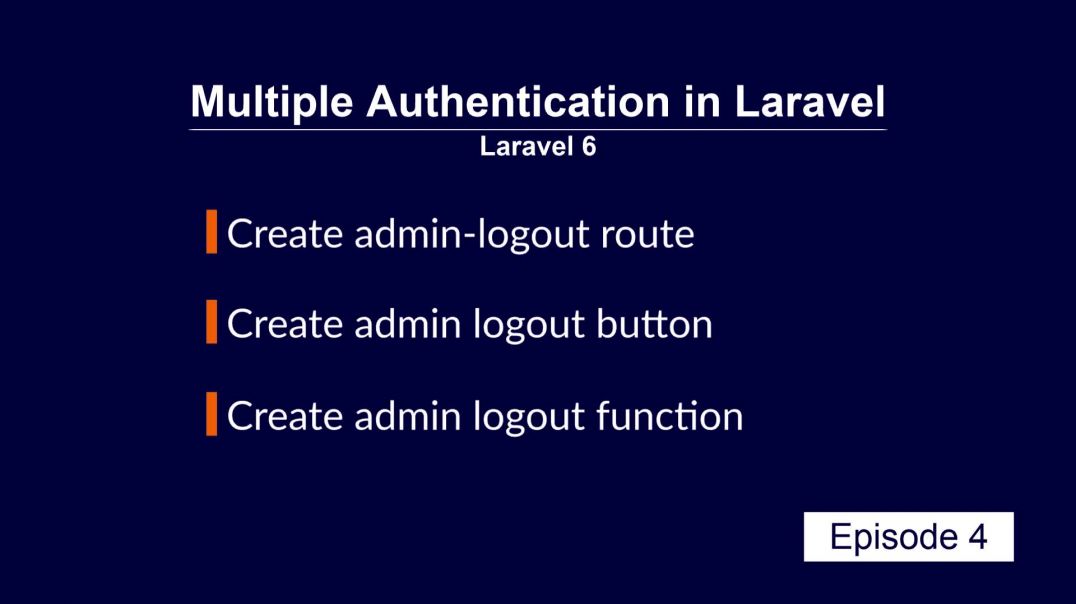 ⁣⁣Multiple Authentication Laravel user - admin part 4