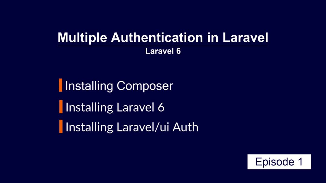 ⁣Multiple Authentication Laravel part 1